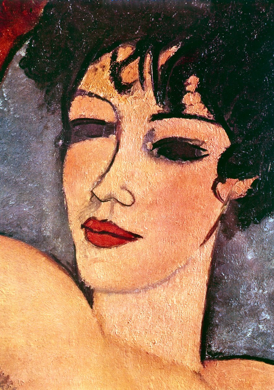 Detalhe de um nu dormindo, c1917 de Amedeo Modigliani