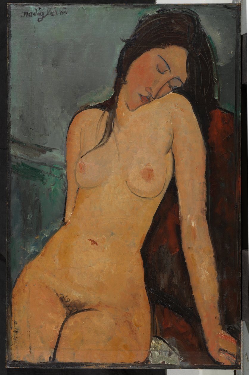 Nua Feminina, c.1916 (óleo sobre tela) de Amedeo Modigliani