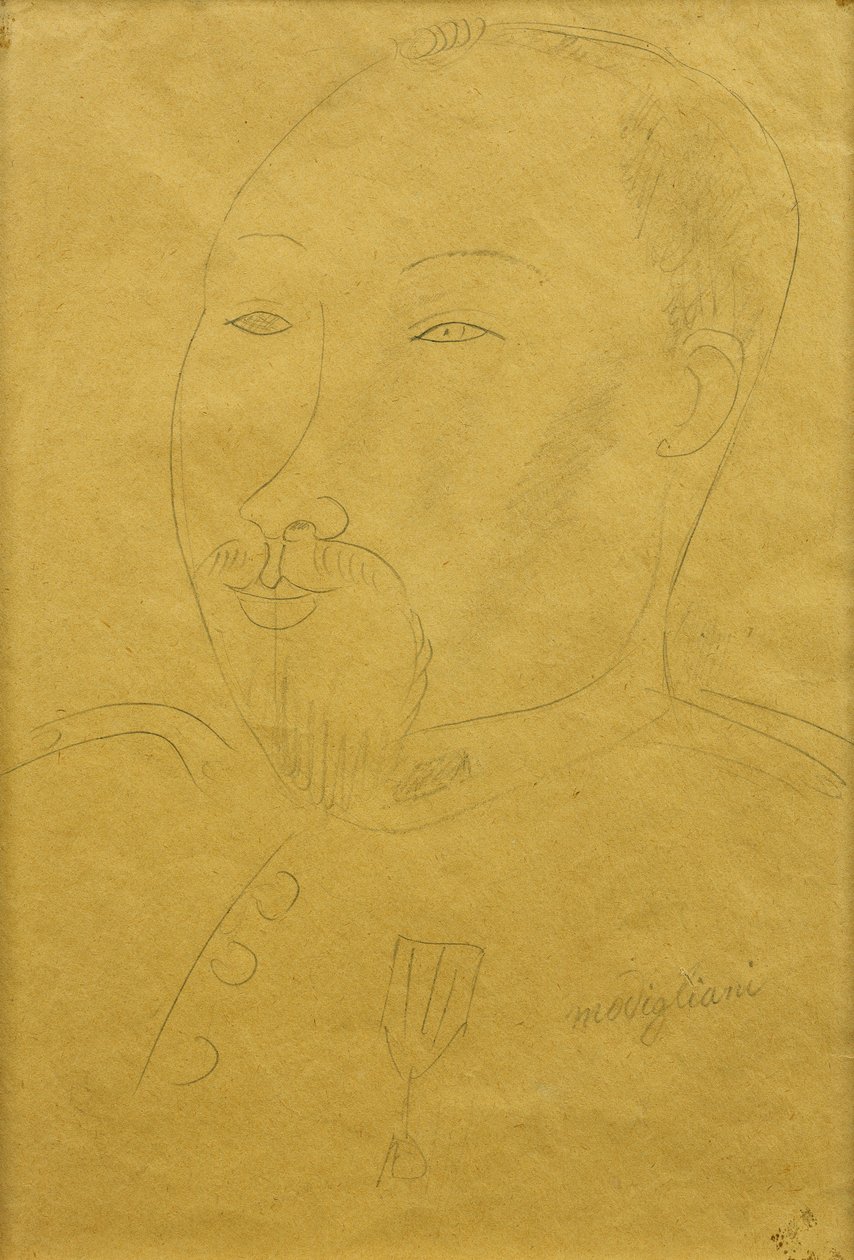 Guillaume Apollinaire como um soldado; Guillaume Apollinaire como soldado, de Amedeo Modigliani