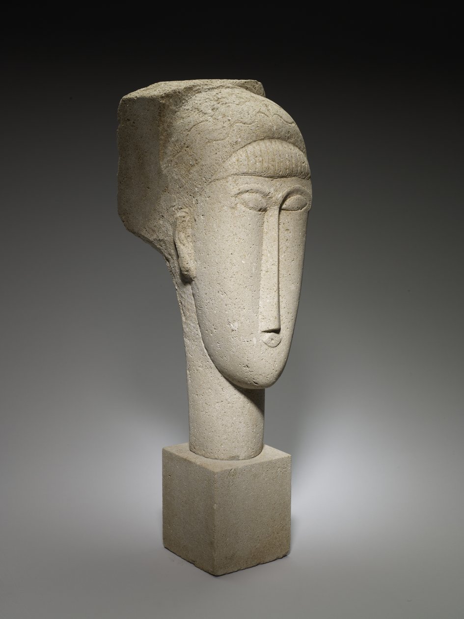 Head, 1911-12 (calcário) de Amedeo Modigliani