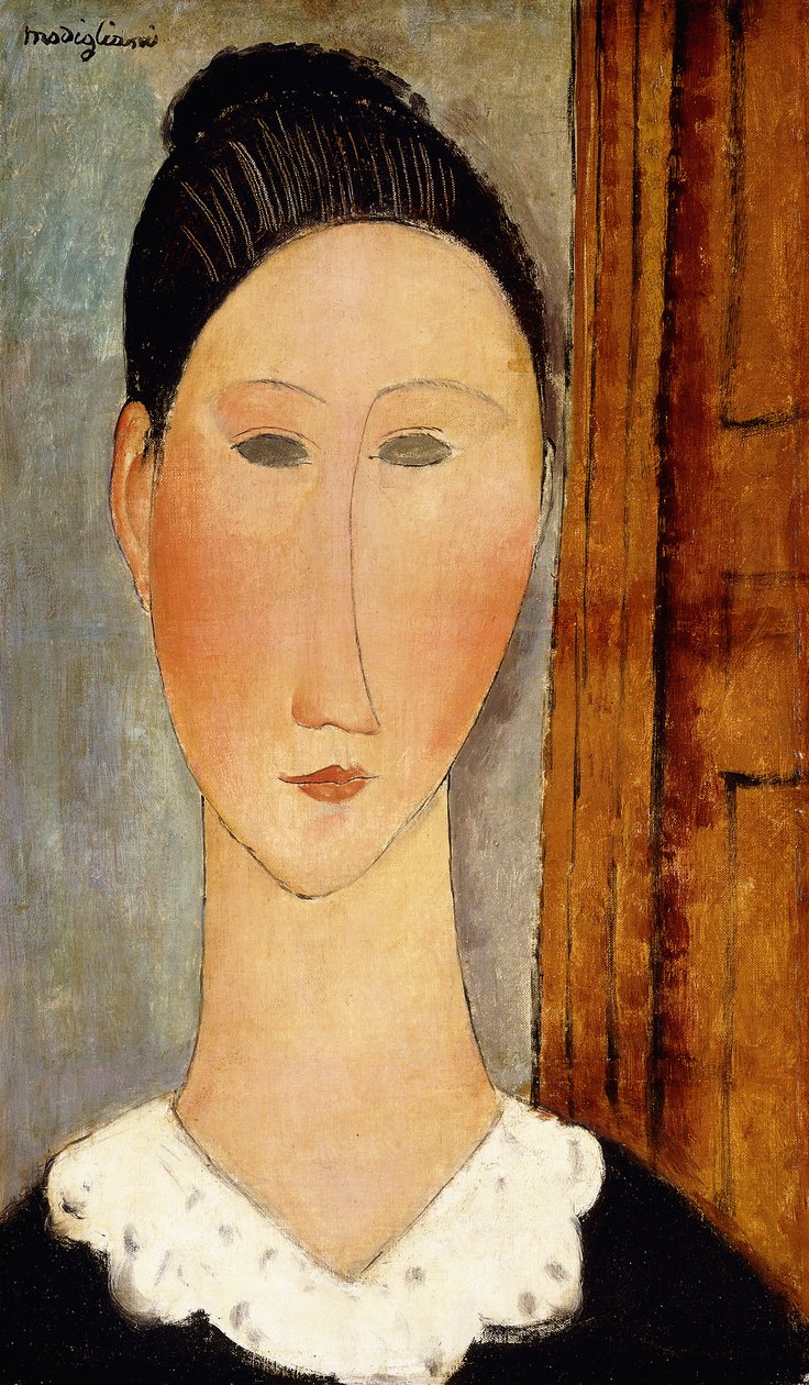 Cabeça de menina; Cabeça de uma menina, c.1918 de Amedeo Modigliani