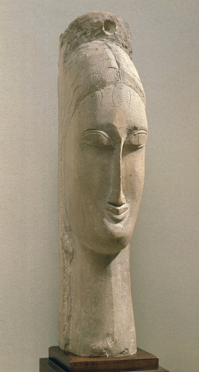 Cabeça de uma mulher de Amedeo Modigliani