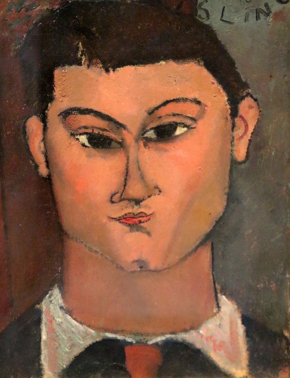 Italiano: Retrato do pintor Moisè Kisling de Amedeo Modigliani