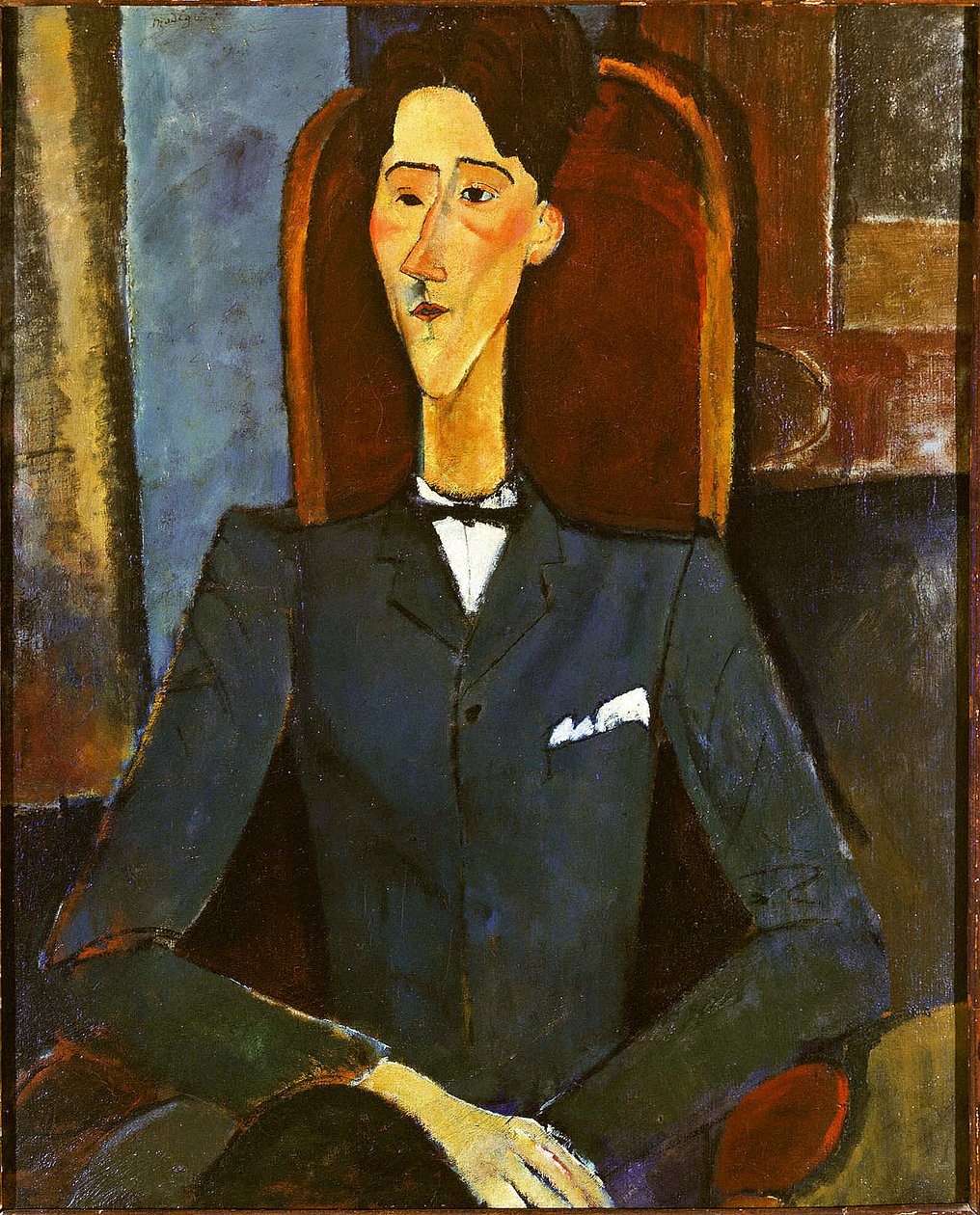 Jean Cocteau, pintura de Amedeo Modigliani em 1916 de Amedeo Modigliani