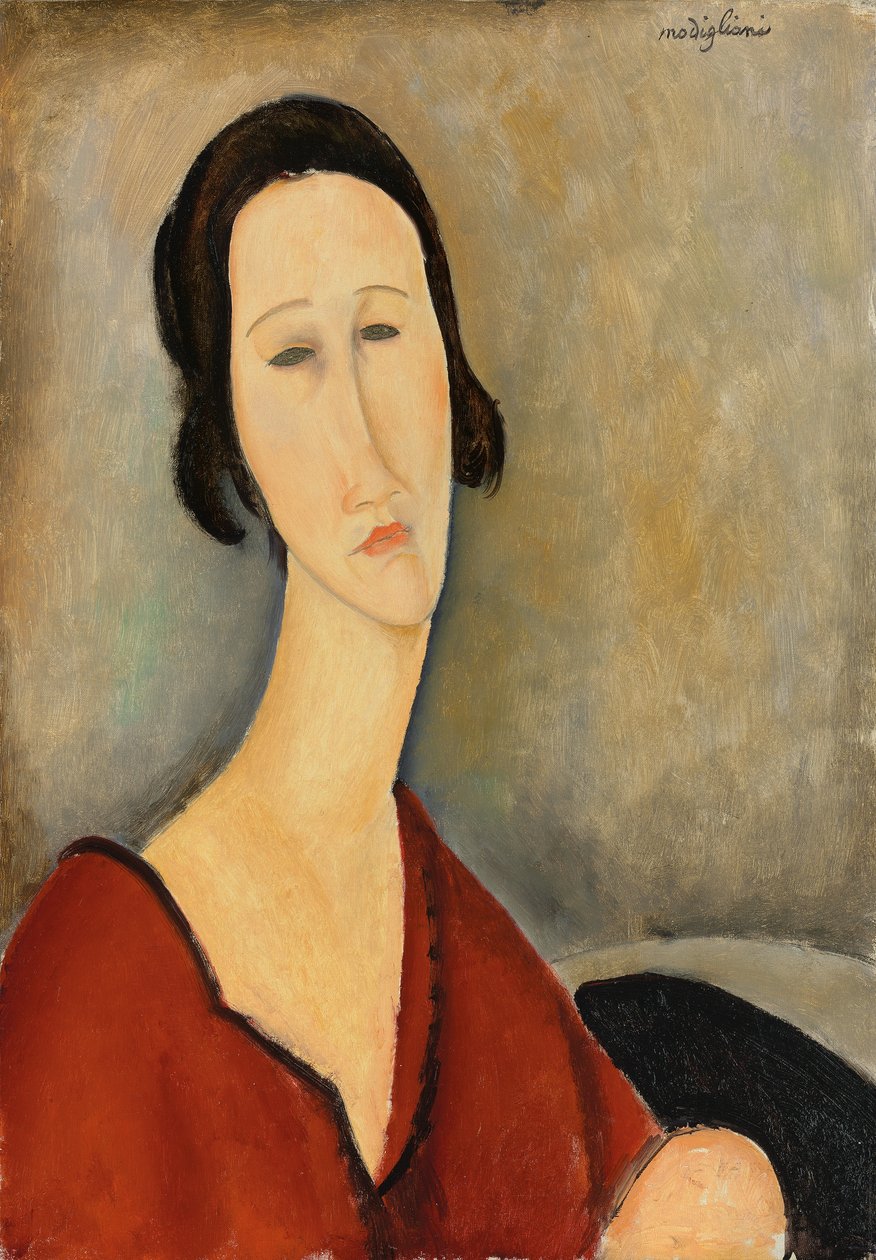 Madame Hanka Zborowska, 1917 de Amedeo Modigliani