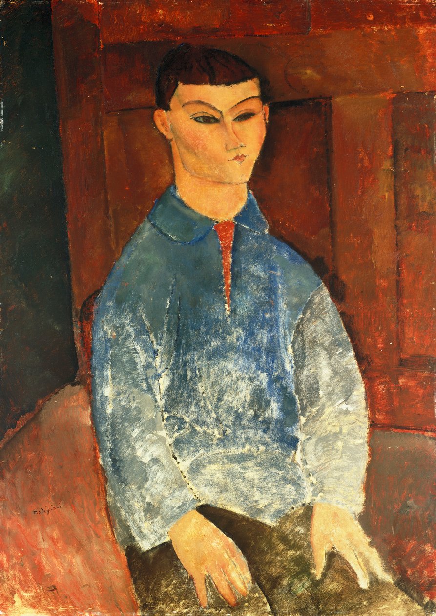 Moise Kisling sentado, 1916 de Amedeo Modigliani