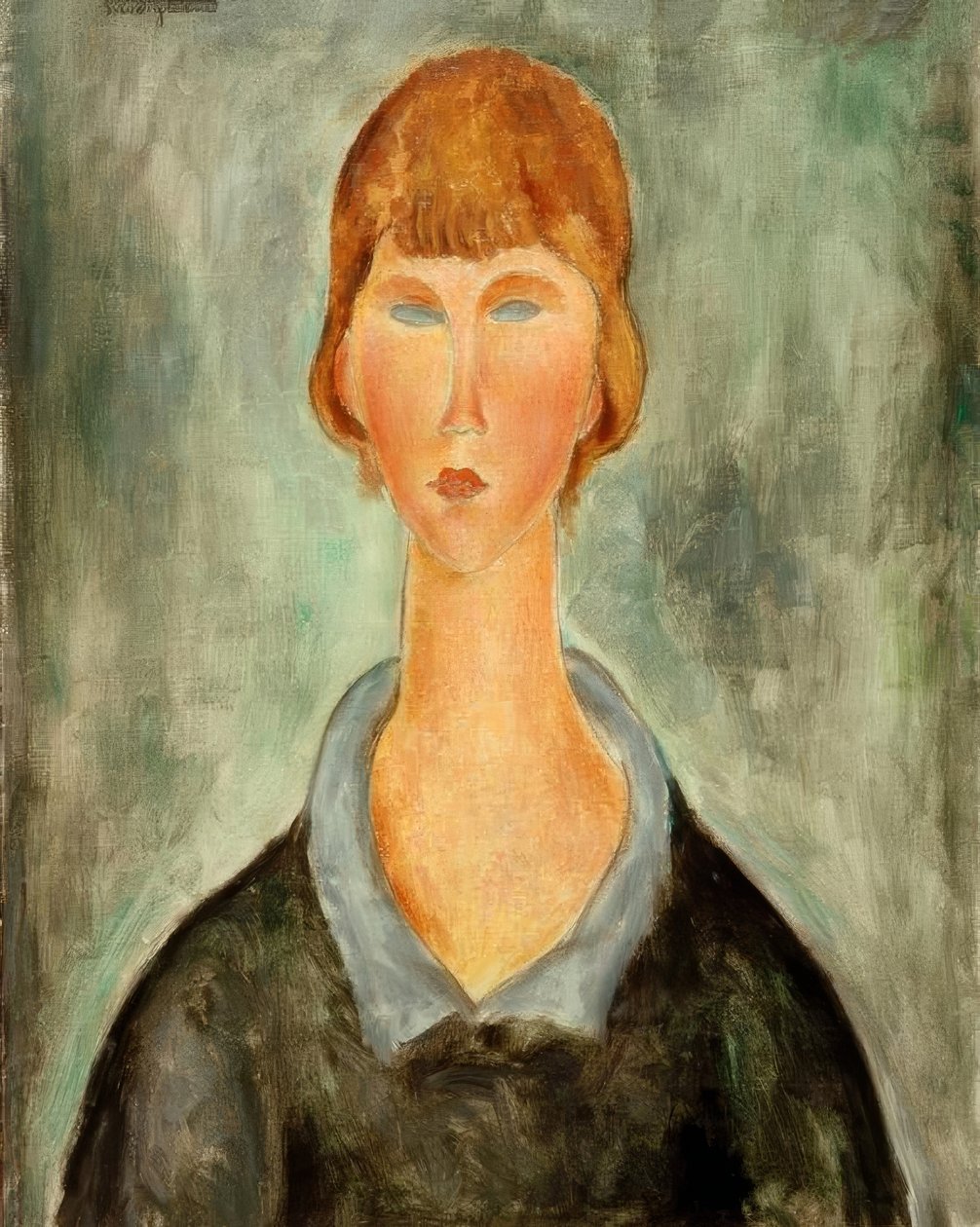 Retrato de uma jovem mulher de Amedeo Modigliani