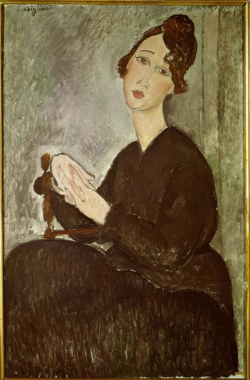 Retrato de Dedicado (Odette Hayden) de Amedeo Modigliani
