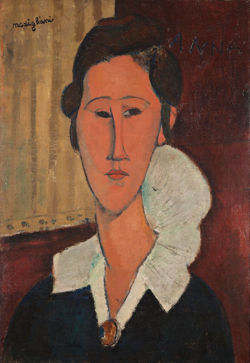 Retrato de Anna Zborowska, 1917. de Amedeo Modigliani
