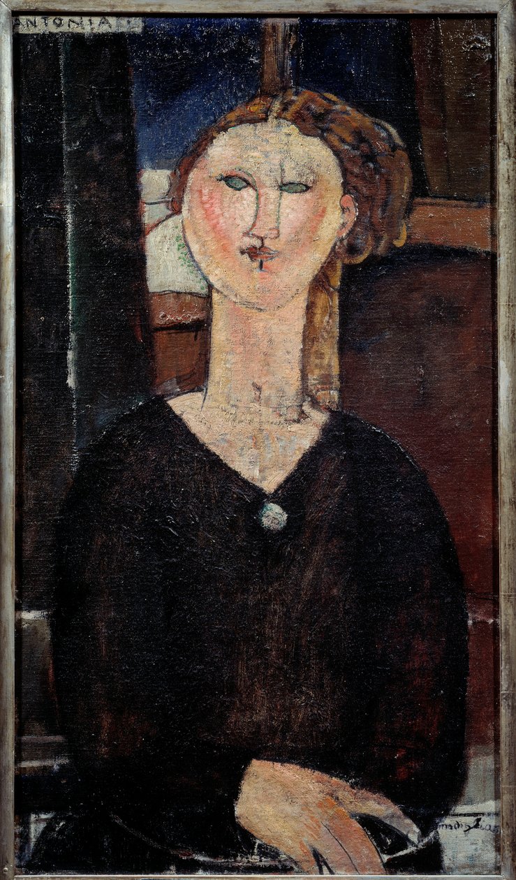 Retrato de Antonia Pintura de Amedeo Modigliani (1884-1920) 1915 Sol. 0,82x0,46 m Paris, Musee de l