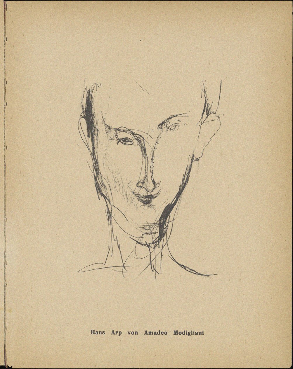 Retrato de Hans Arp 1886-1966, 1916. de Amedeo Modigliani