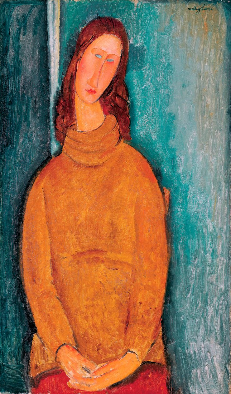 Retrato de Jeanne Hébuterne, 1919 de Amedeo Modigliani
