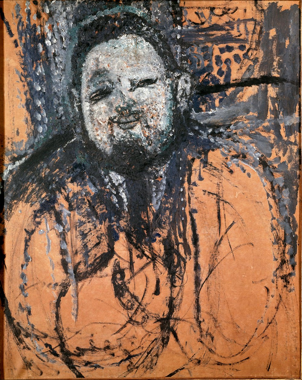 Retrato do pintor mexicano Diego Rivera (1886-1956). Pintura de Amedeo Modigliani (1884-1920). 1914-1915. Brasil São Paulo. Museu de Arte de São Paulo. de Amedeo Modigliani