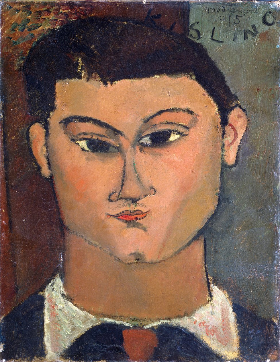 Retrato do pintor Miose Kisling de Amedeo Modigliani