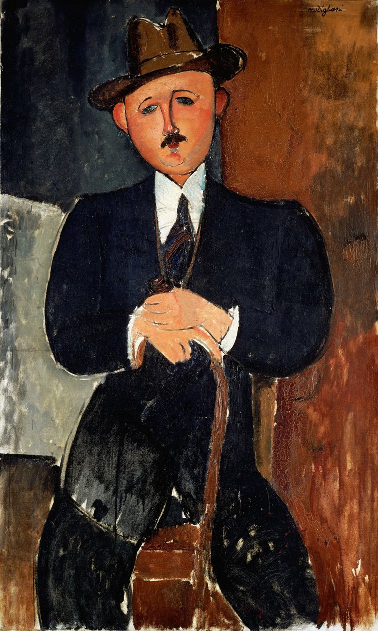 Homem sentado de Amedeo Modigliani