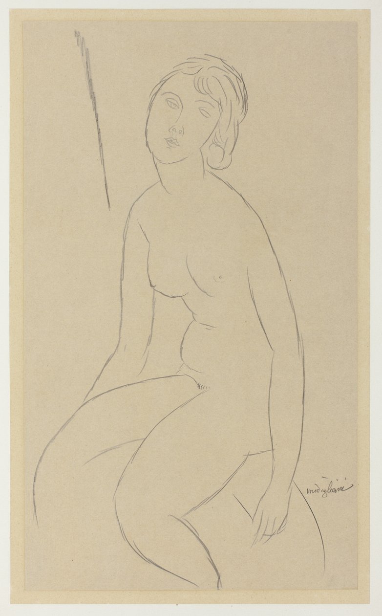 Nu sentado de Amedeo Modigliani