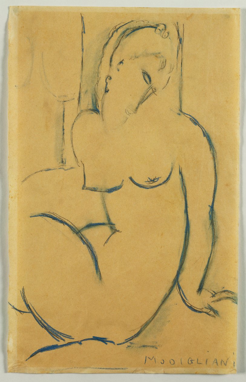 Mulher sentada, 1914 de Amedeo Modigliani