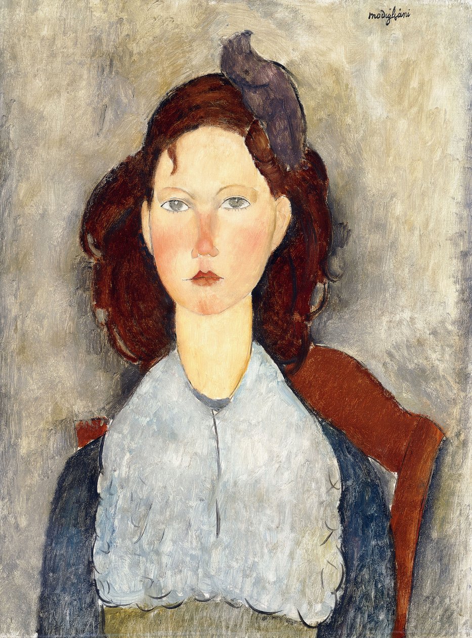 Garota sentada, 1918 de Amedeo Modigliani