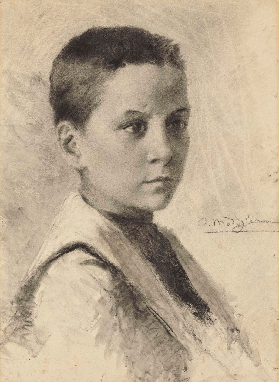 Autorretrato, 1899. de Amedeo Modigliani
