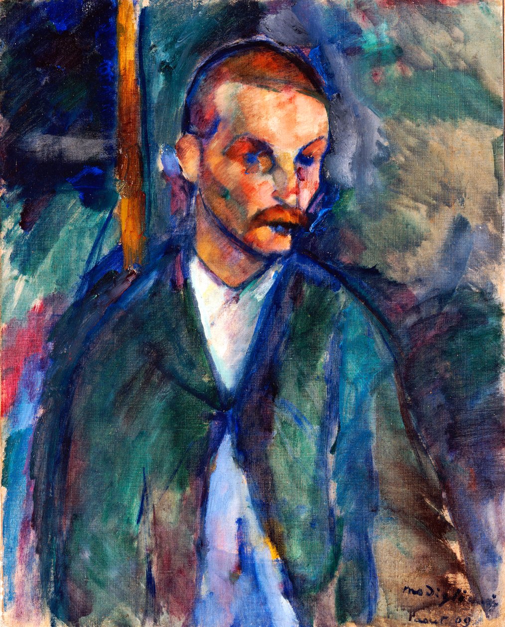 O Mendigo de Livorno, agosto de 1909 (óleo sobre tela) de Amedeo Modigliani