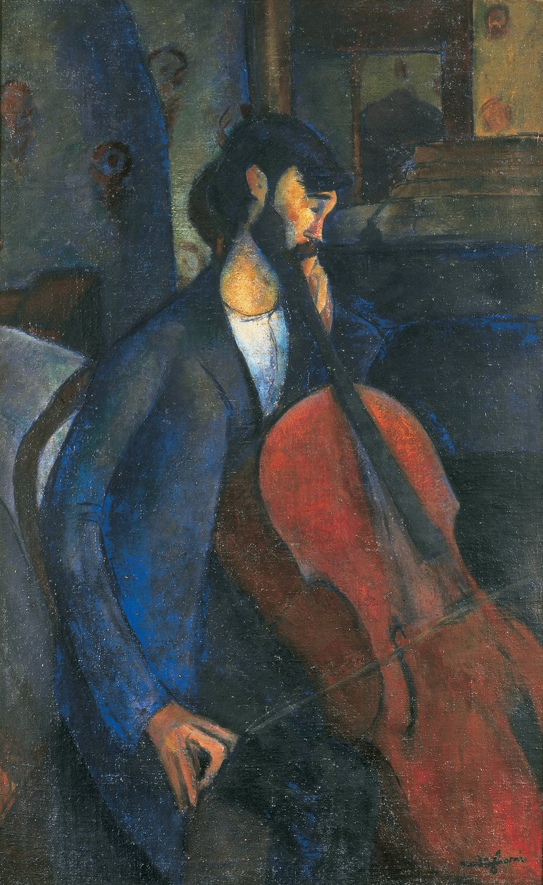 O violoncelista de Amedeo Modigliani