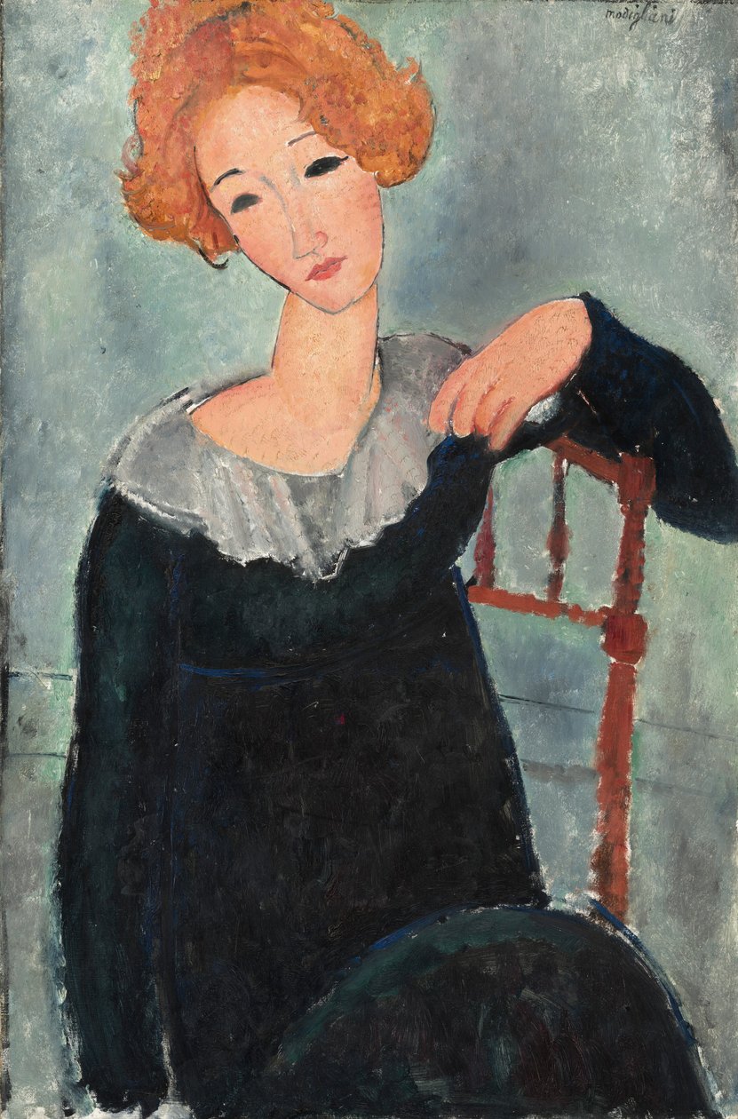 Mulher de cabelo ruivo de Amedeo Modigliani