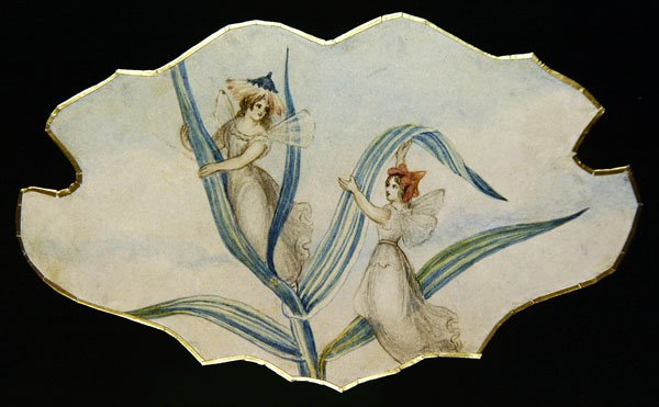 Fairy Gossip, c.1860 (aguarela e lápis sobre papel) de Amelia Jane Murray