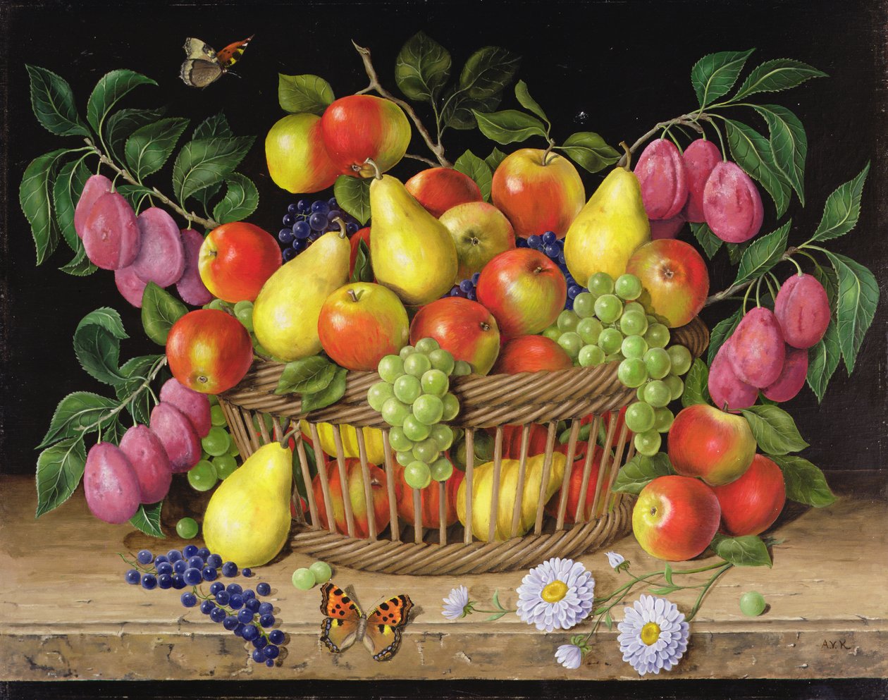 Maçãs, peras. uvas e ameixas, 1999 de Amelia Kleiser