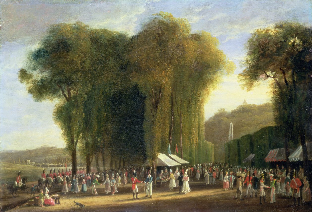 Dia da Celebração de St.Cloud: tropas britânicas em serviço, setembro de 1815 (painel) de Amelia Long
