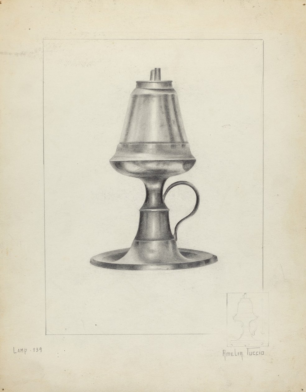 Lâmpada de canfeno de Amelia Tuccio