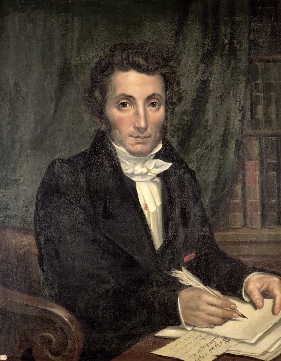 Retrato de René Caillie (1799-1838), explorador francês do noroeste da África, 1830 de Amelie Legrand de Saint Aubin