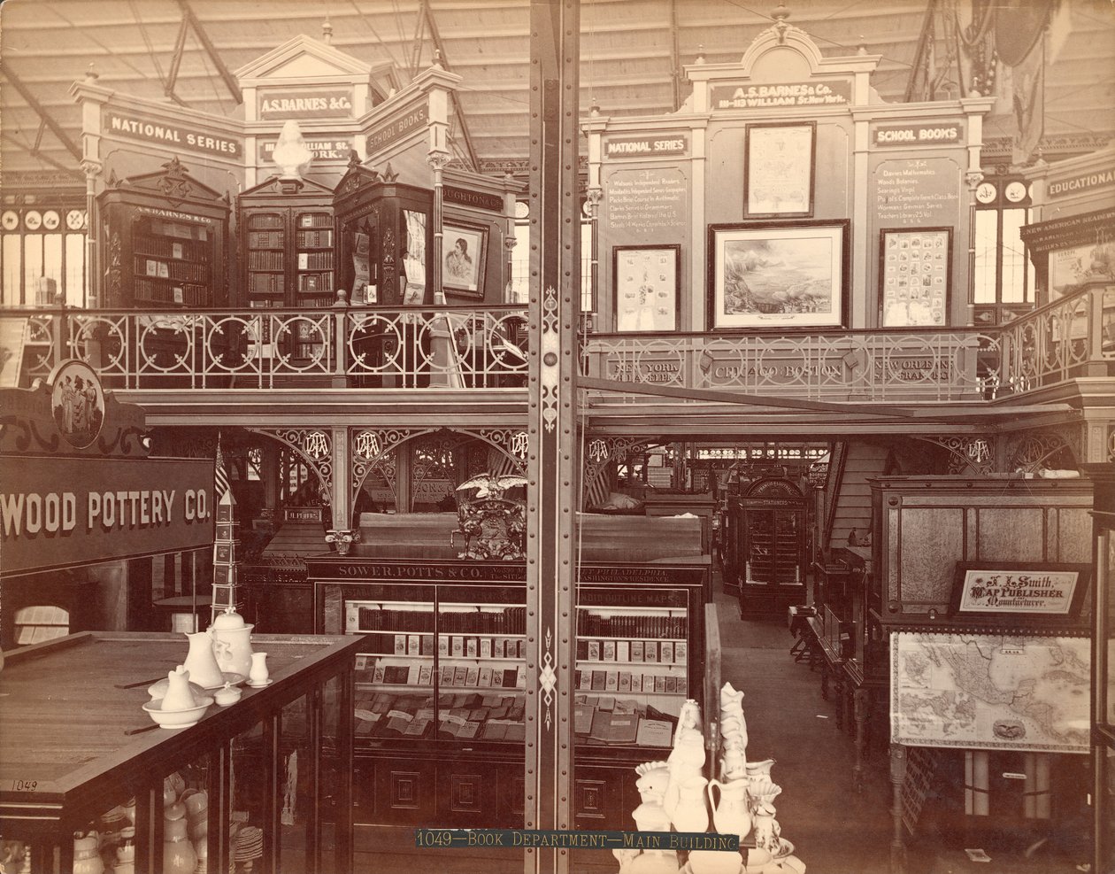 Exposição AS Barnes und Co.s, 1876 (estampa de albúmen de prata) de American Photographer