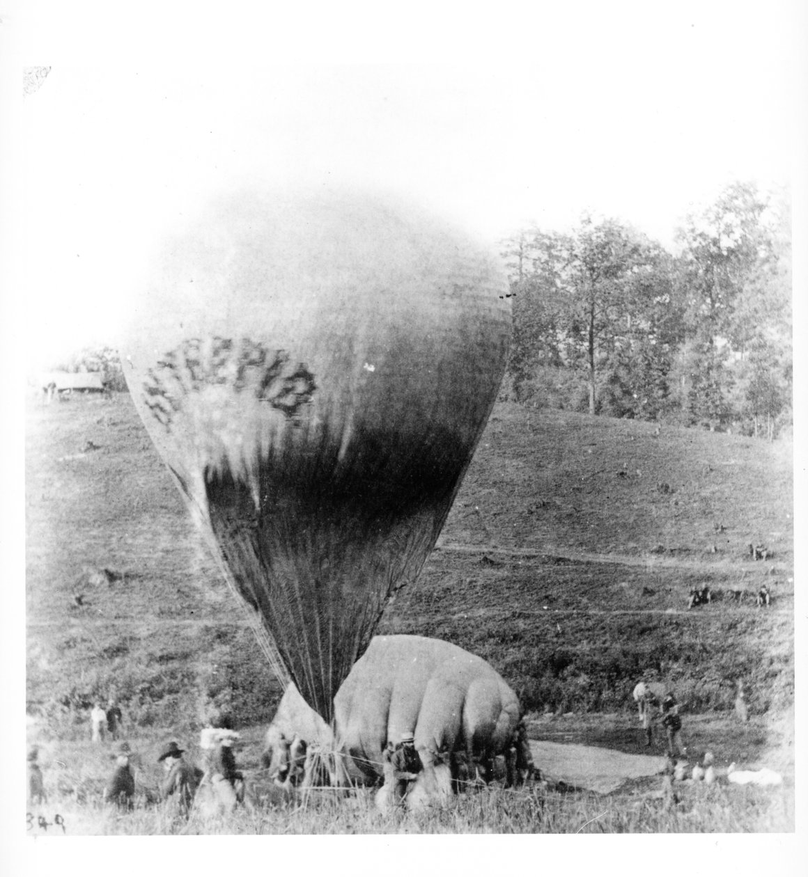 Balão perto de Gaines Mill, Virgínia, 1862 de American Photographer