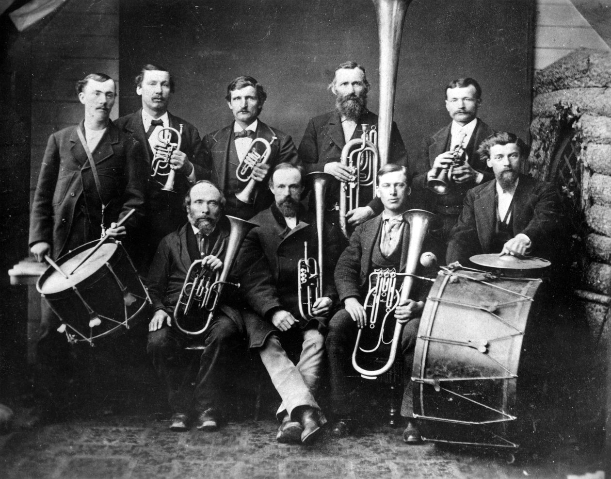 Primeira banda de metais Colorados, 1862 (bw photo0 de American Photographer