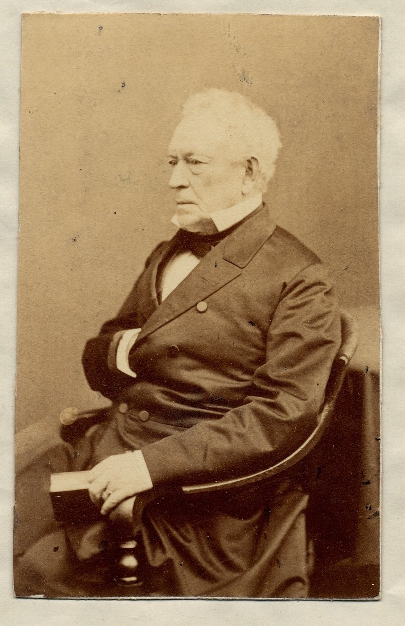 Edward Everett (1794-1865), político americano, 20º secretário de Estado dos EUA (foto do albume) de American Photographer