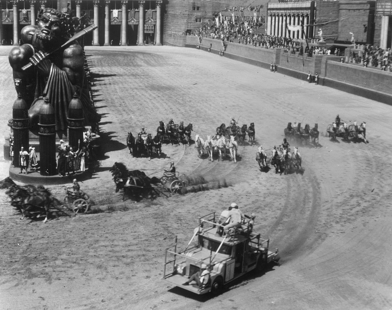 Filmando a corrida de bigas de &39;Ben-Hur&39;, 1925 de American Photographer
