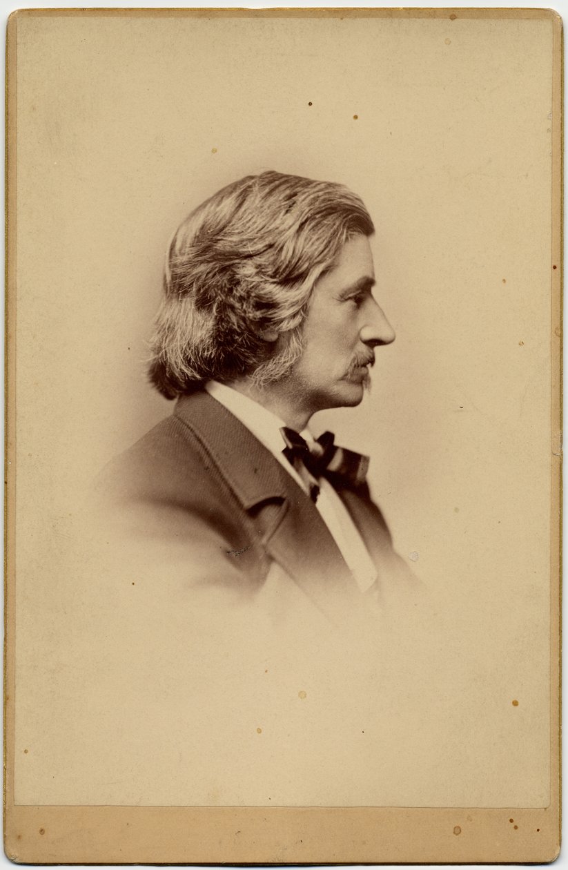 Franklin Benjamin Sanborn (1831-1917), reformador social americano, cientista social jornalista; phot por HG Smith, Boston (foto do álbum) de American Photographer