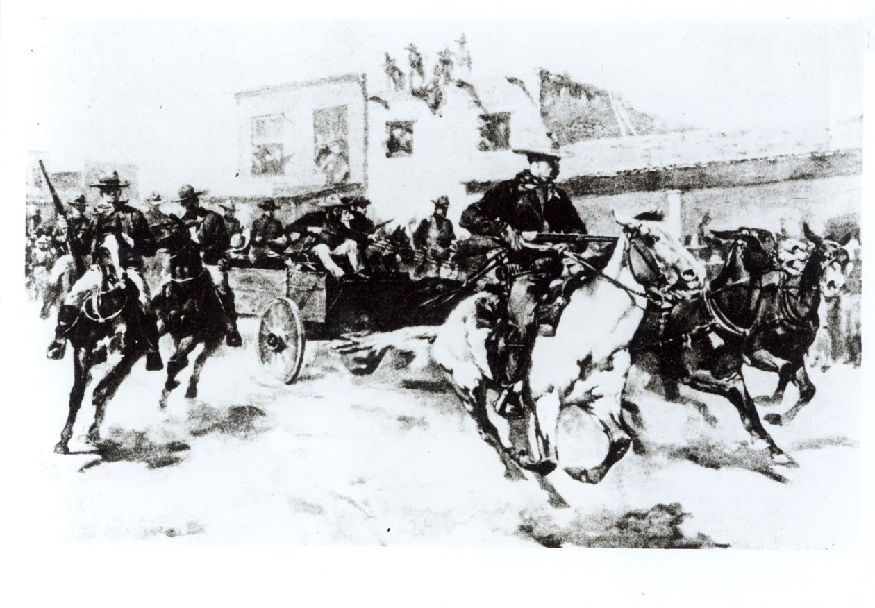 Garret traz em Billy the Kid, 1880 de American Photographer