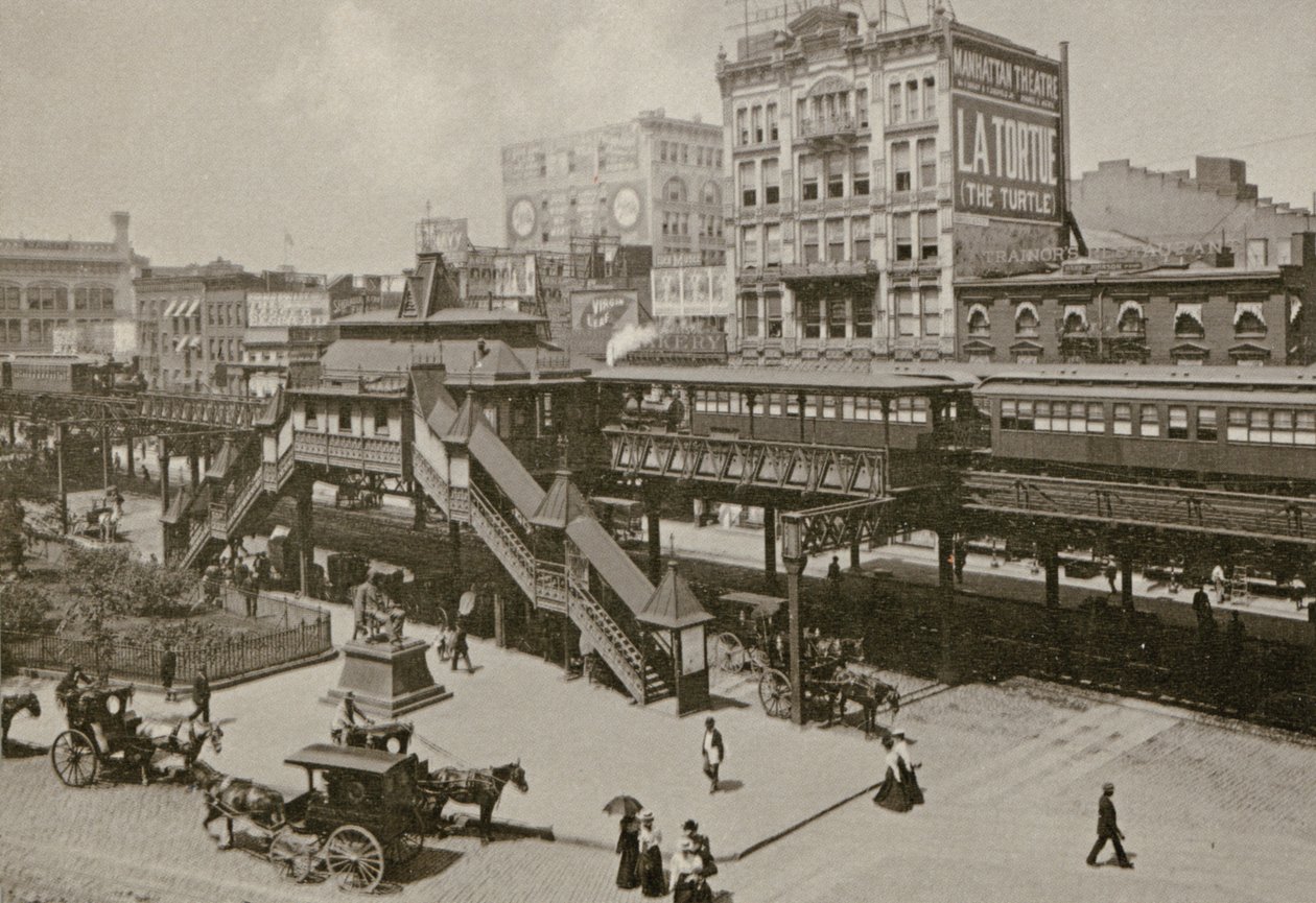 Greeley Square, visto da Broadway e 34th St., em Nova York, 1898 de American Photographer