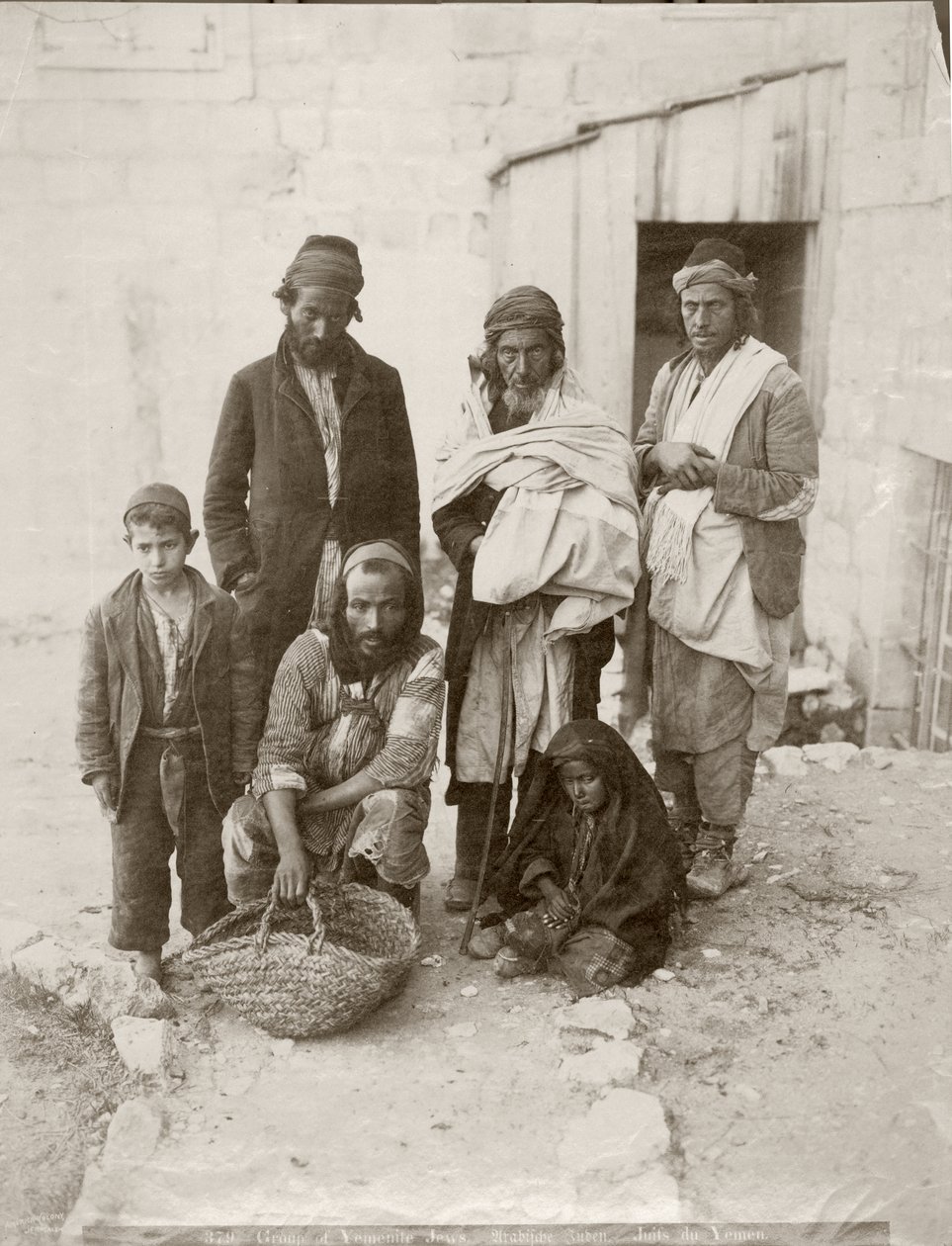 Grupo de judeus iemenitas, c.1898-1911 de American Photographer