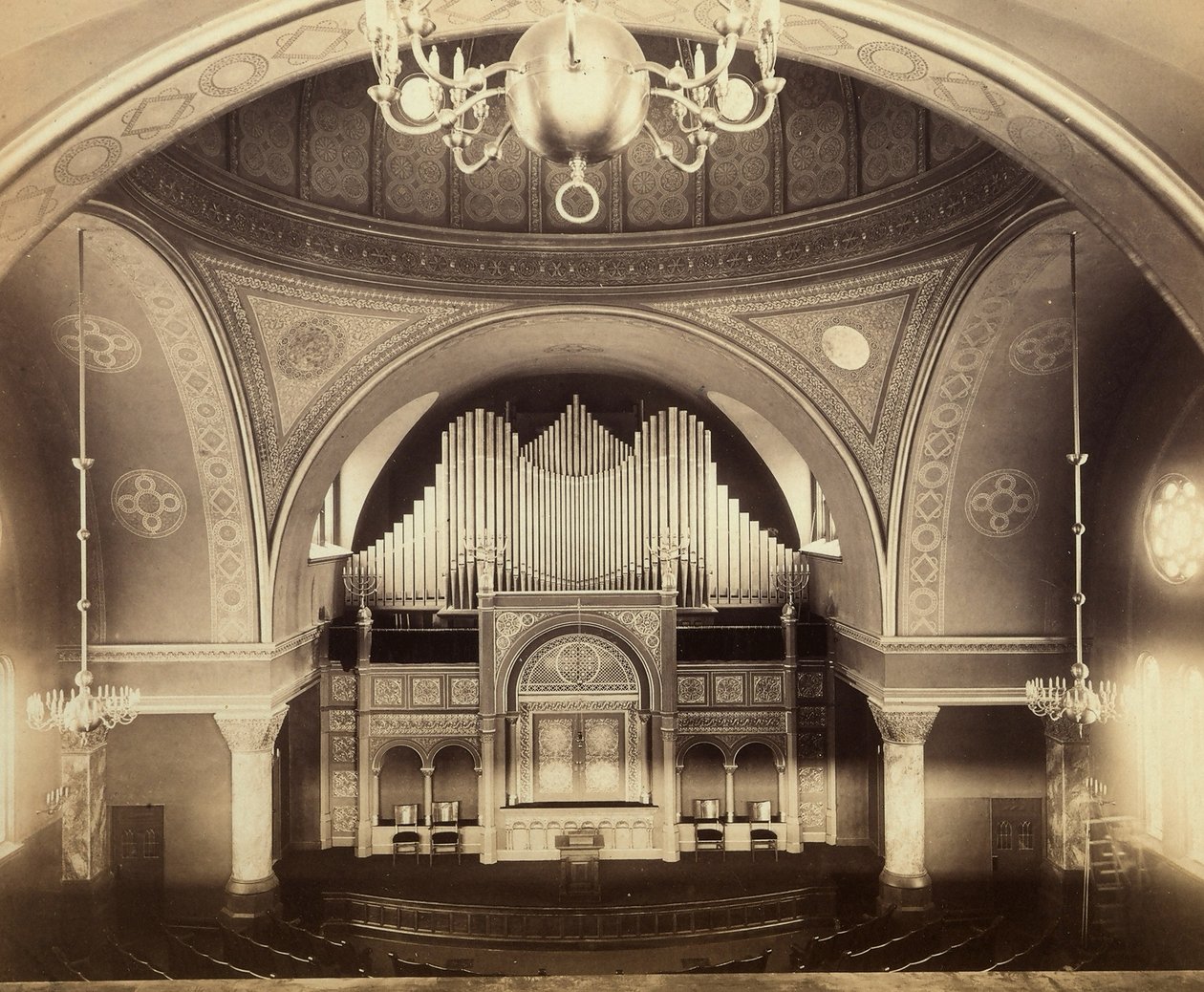 Interior, de, nova iorque sinagoga de American Photographer