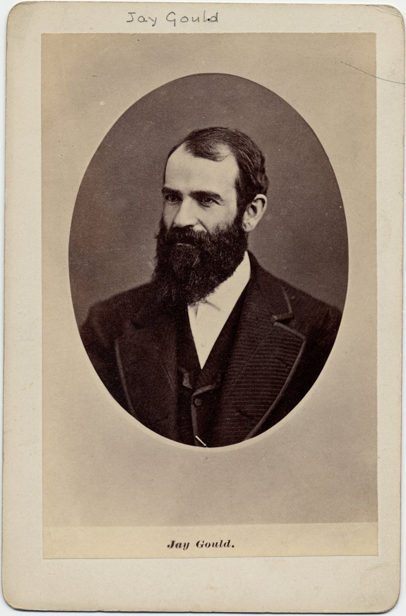 Jay Gould (1836-92), financiador americano (albumen photo) de American Photographer
