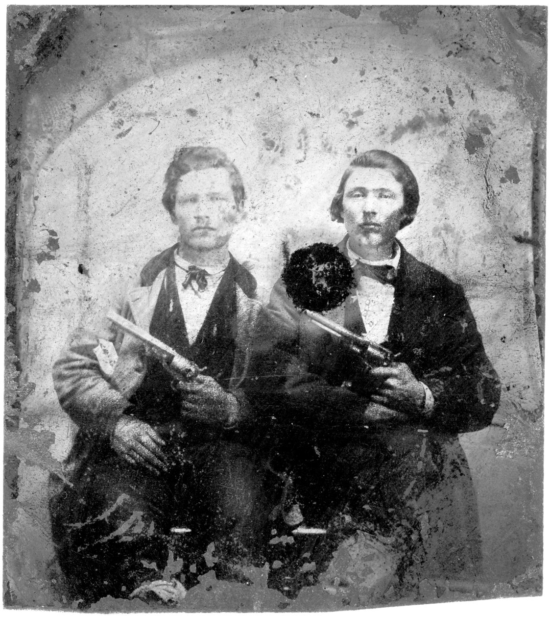 Jesse e Frank James, c.1866-76 de American Photographer