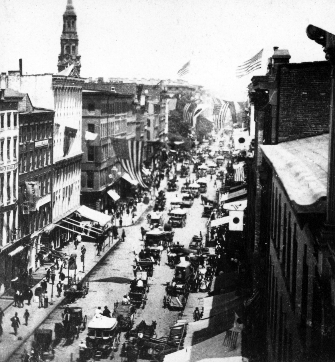 Panorama do Western Union Telegraph Office, em Nova York, c.1890s de American Photographer