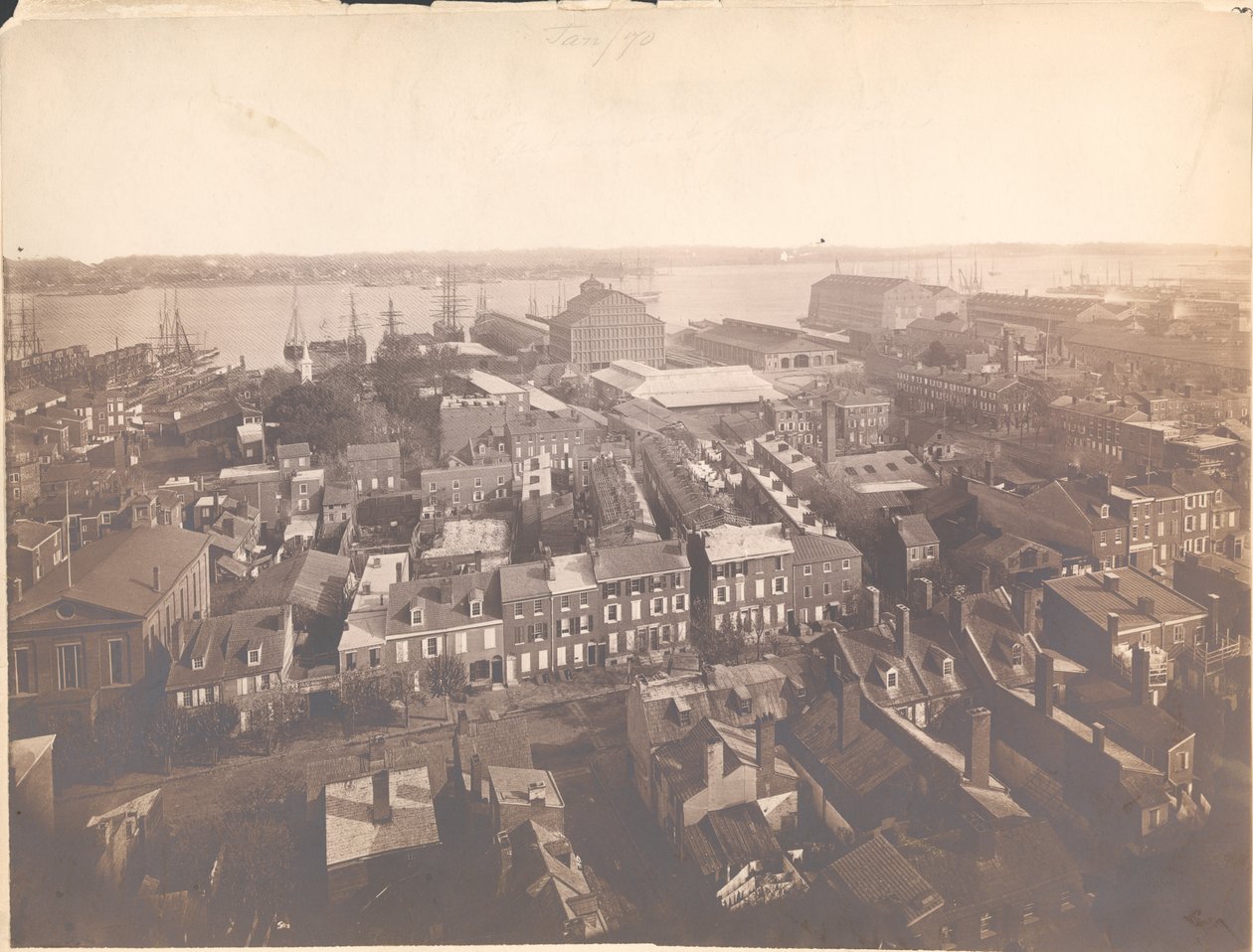 Panorama da Filadélfia, vista leste-sudeste, janeiro de 1870 (impressão albumen) de American Photographer