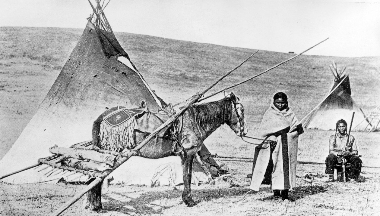 Índios de Pawnee, Nebraska, c.1880-1900 de American Photographer
