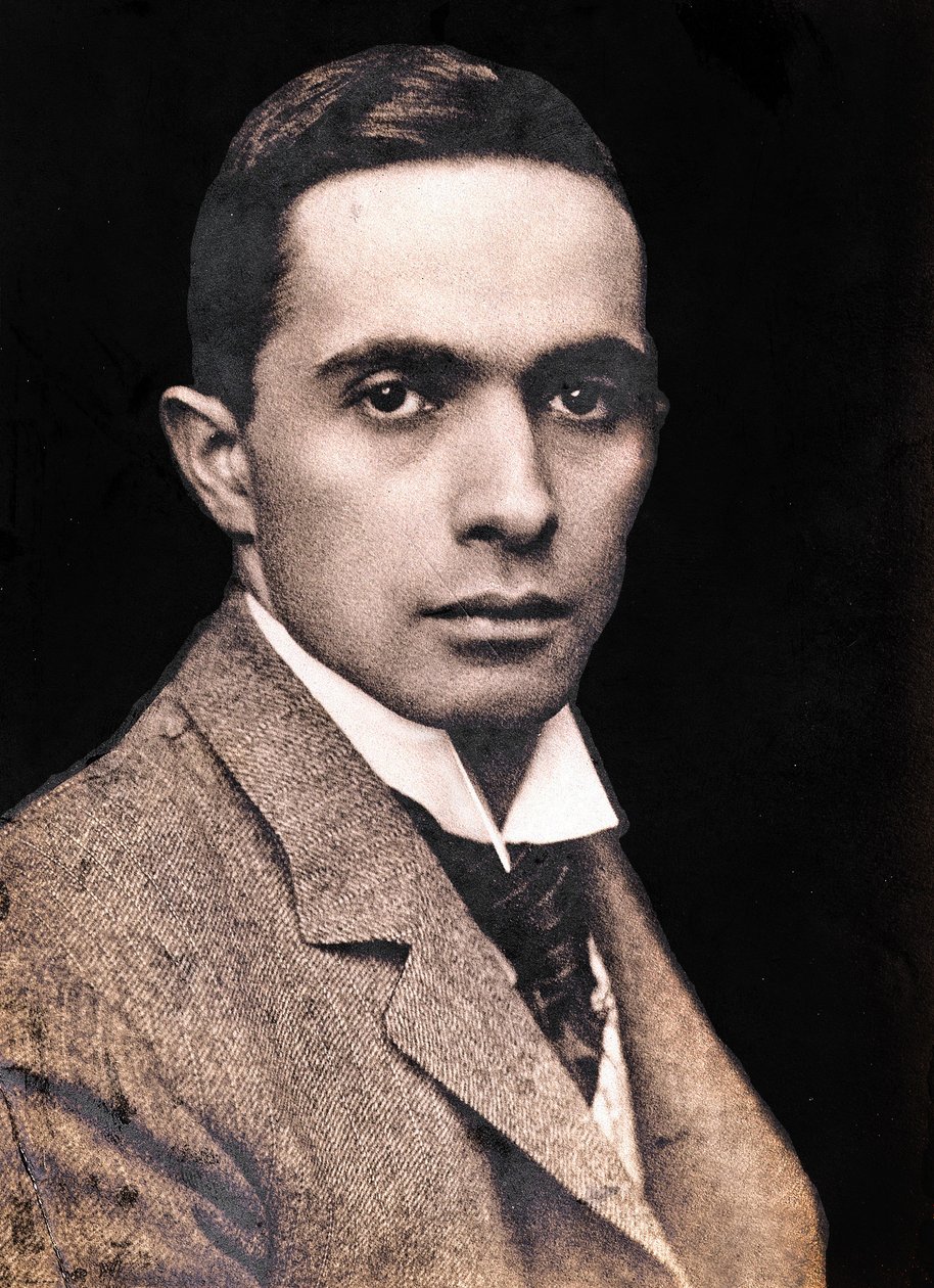 Retrato de Joseph Christian Leyendecker, 1895 (foto sépia) de American Photographer