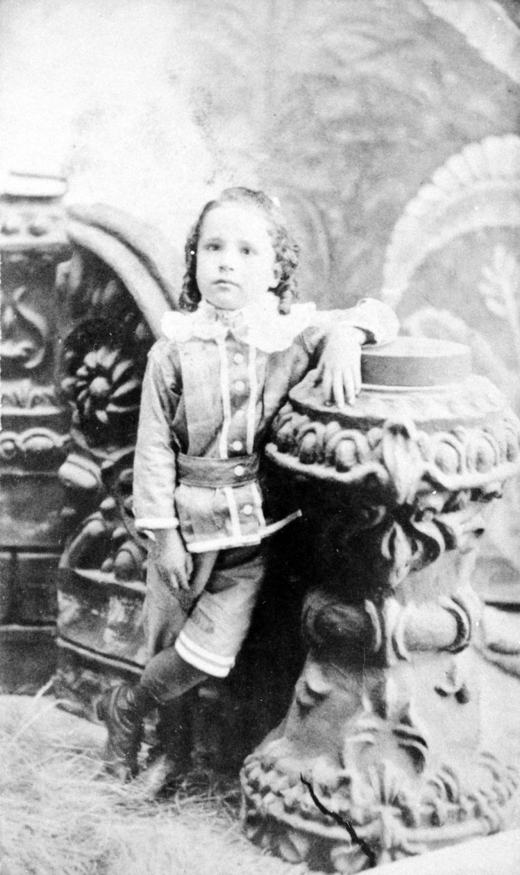 Retrato de uma jovem garota, c.1860 de American Photographer