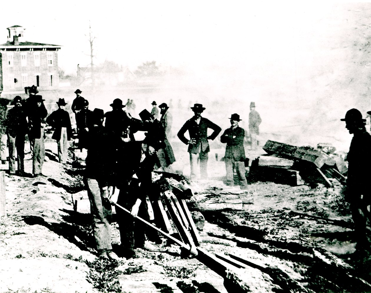 Rasgando, ferrovia, trilhas, atlanta, geórgia de American Photographer