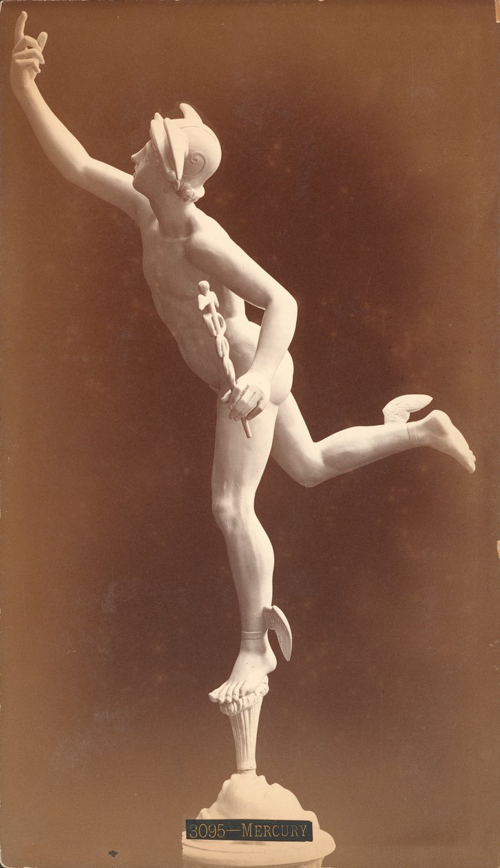 Estátua do deus romano Mercúrio (impressão de albúmen de prata) de American Photographer